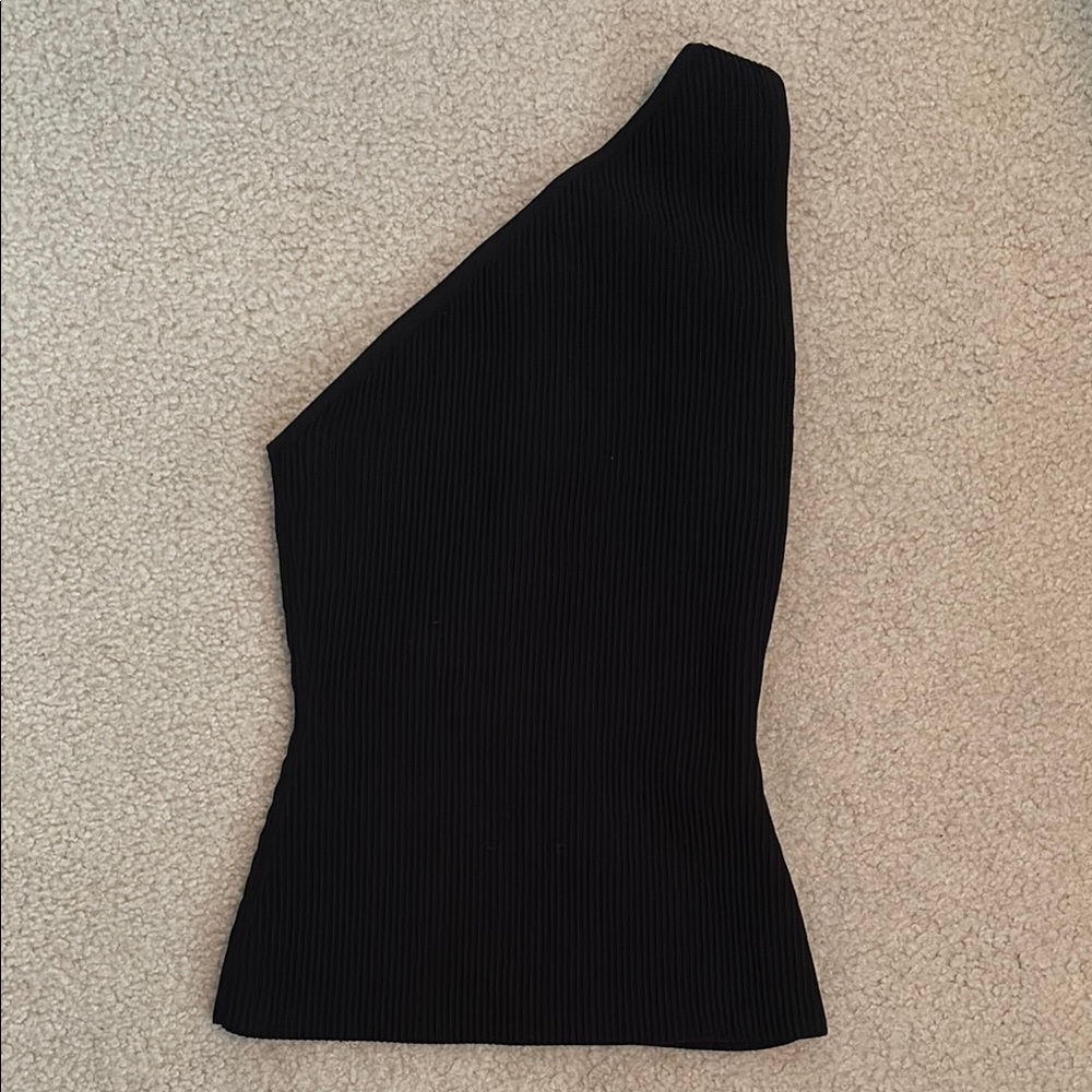Aritzia Babaton Sculpt Knit One Shoulder Tank
